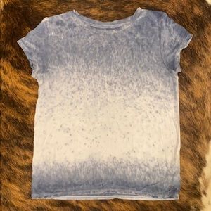 Blue and white soft & sexy tee